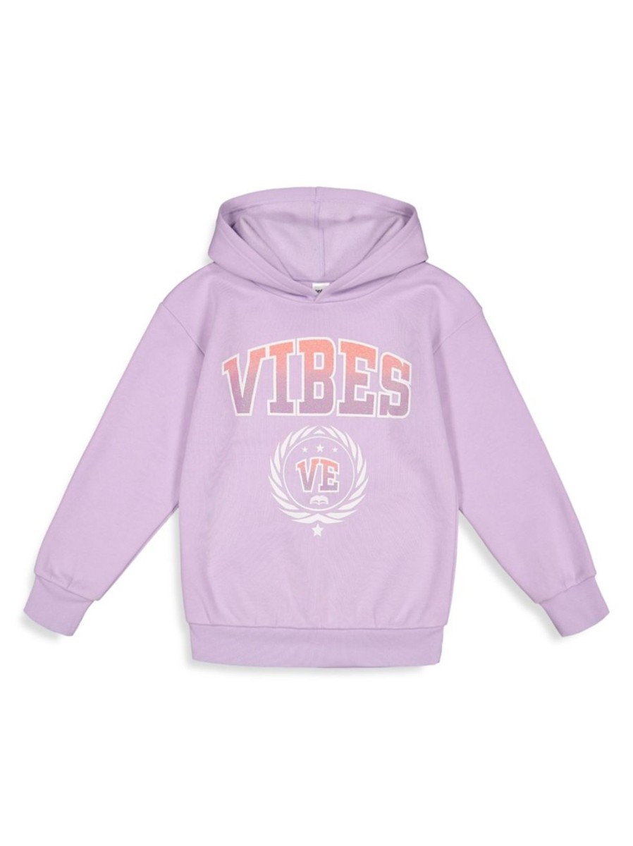 Kids & Baby Anko Girls | Girl'S Oversized Graphic-Print Hoodie