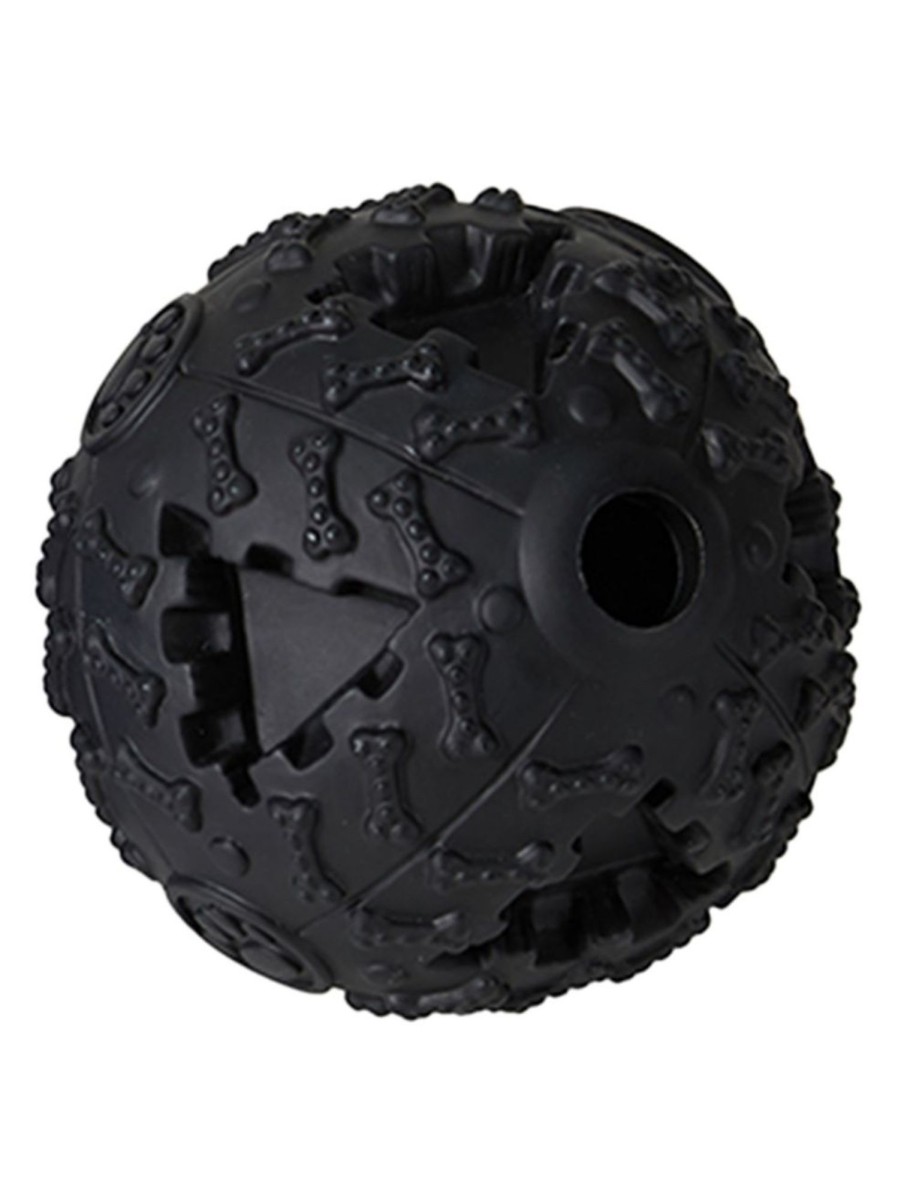 Pets Anko | Noise Treat Ball Dog Toy - Black