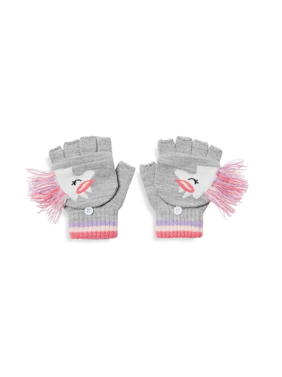 Kids & Baby Anko Girls | Kid'S Unicorn Convertible Fingerless Gloves