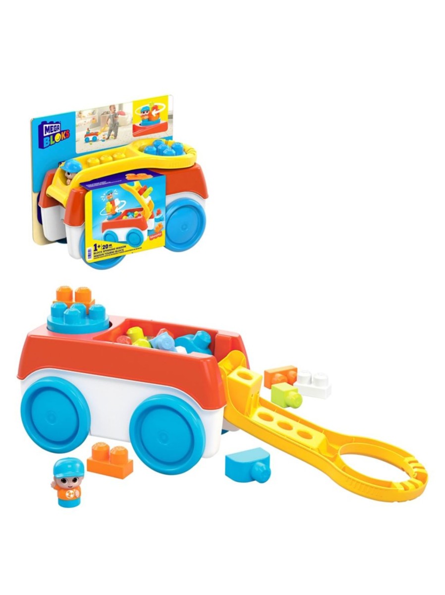 Toys Mega Bloks Building Blocks & Sets | Mega Bloks Block Spinning Wagon