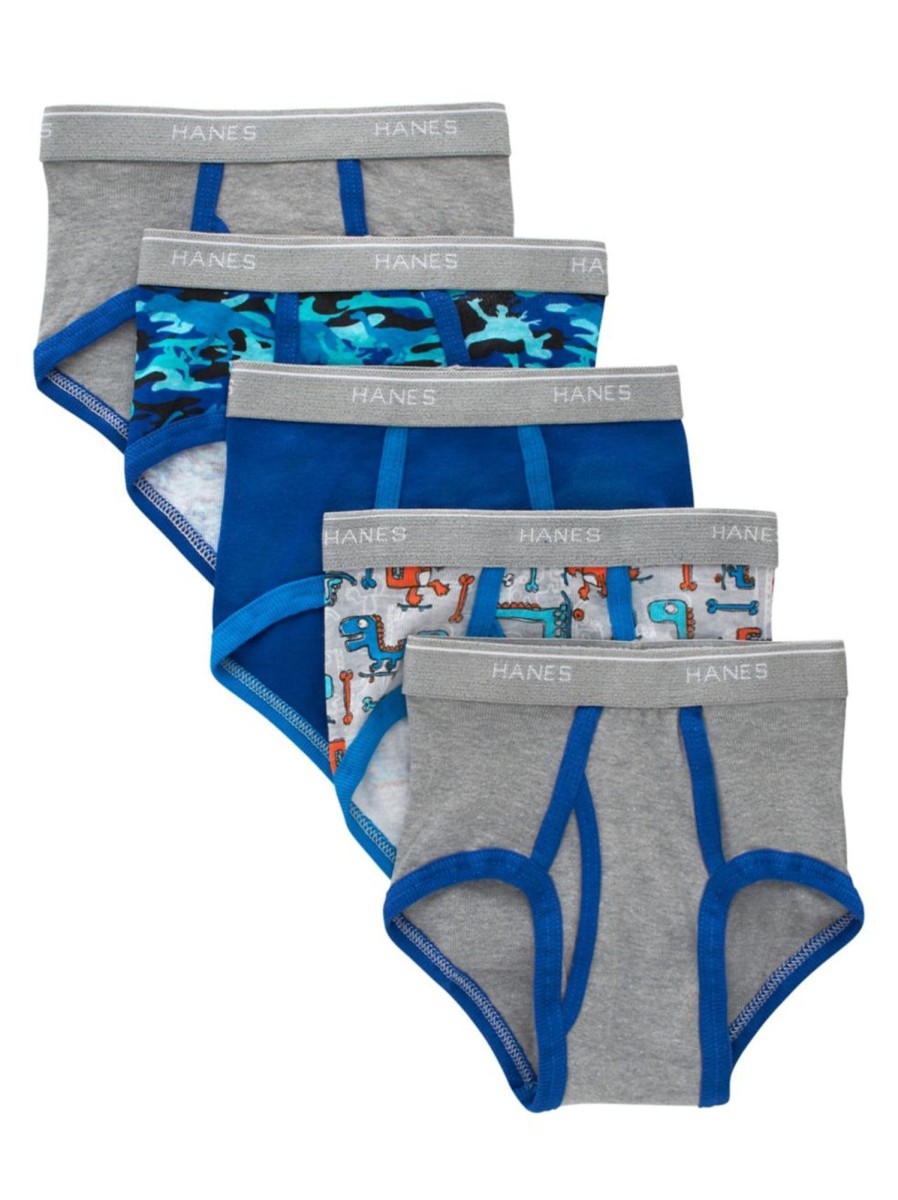 Kids & Baby Hanes Underwear & Socks | Little Boy'S 5-Piece Briefs Set