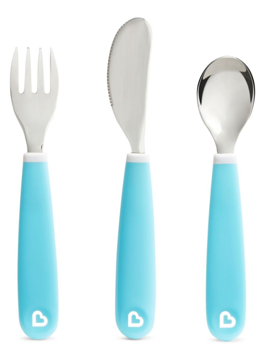 Kids & Baby Munchkin Nursing & Feeding | Splash 3-Piece Fork, Knife And Spoon Set