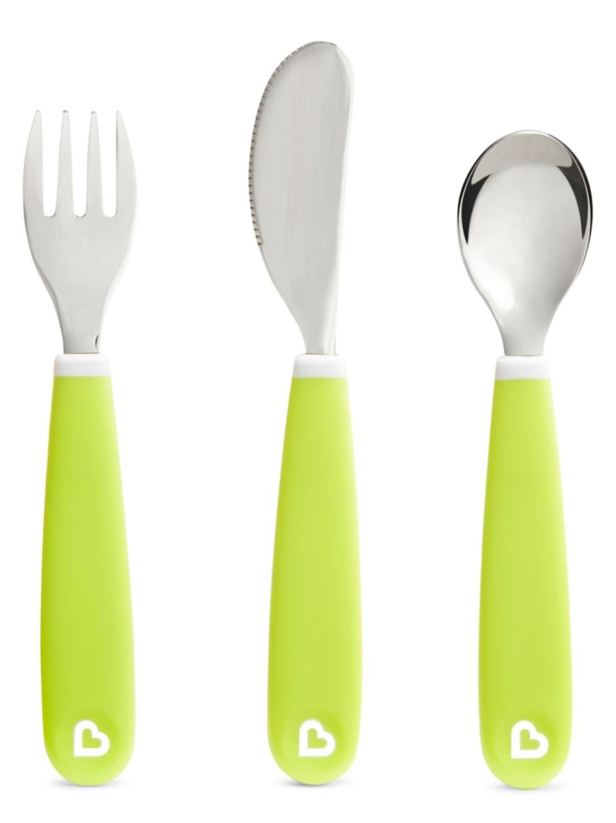 Kids & Baby Munchkin Nursing & Feeding | Splash 3-Piece Fork, Knife And Spoon Set