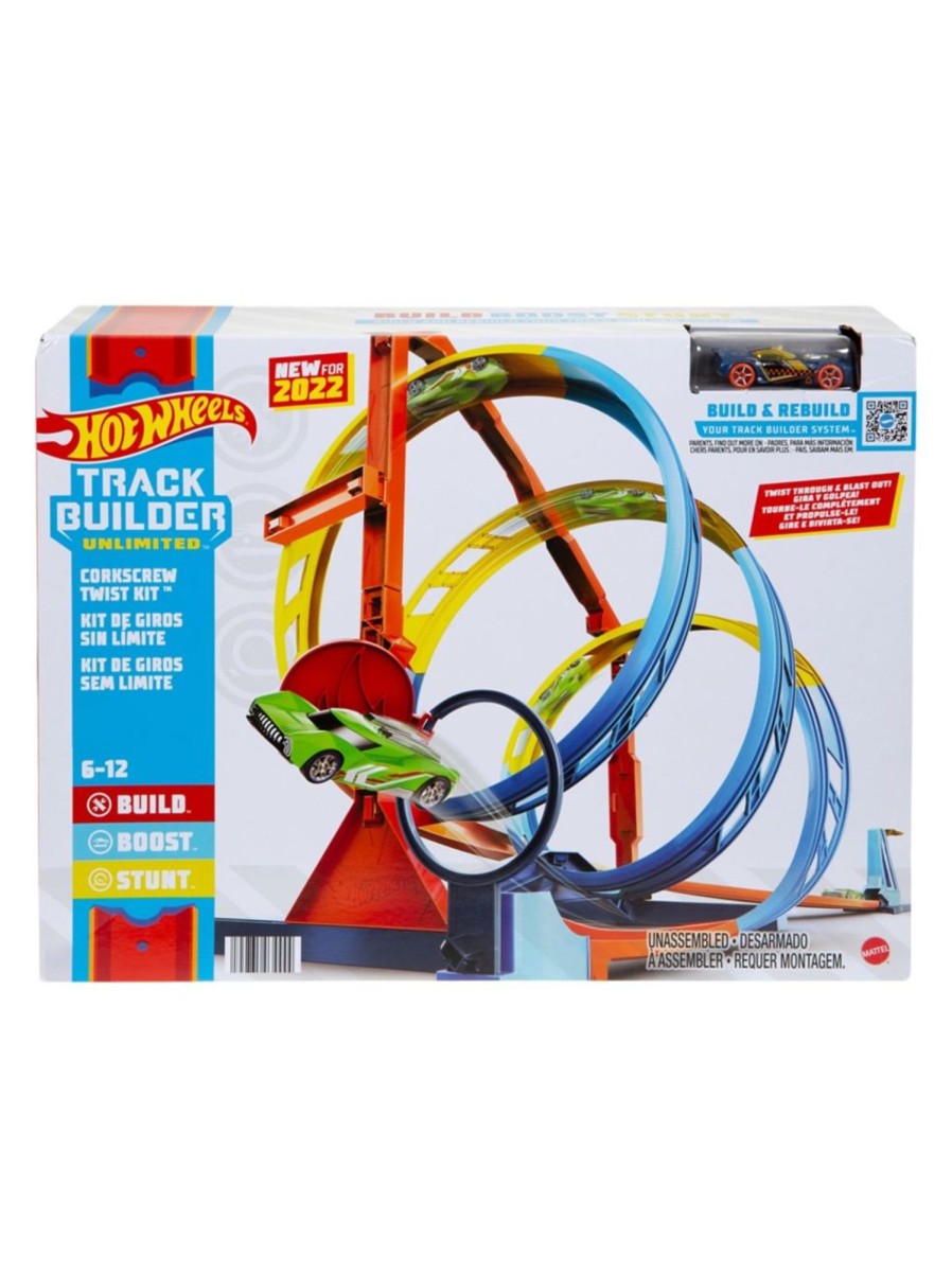 Toys Hot Wheels Trains & Vehicles | Track Builder Unlimited Corkscrew Twist Kit