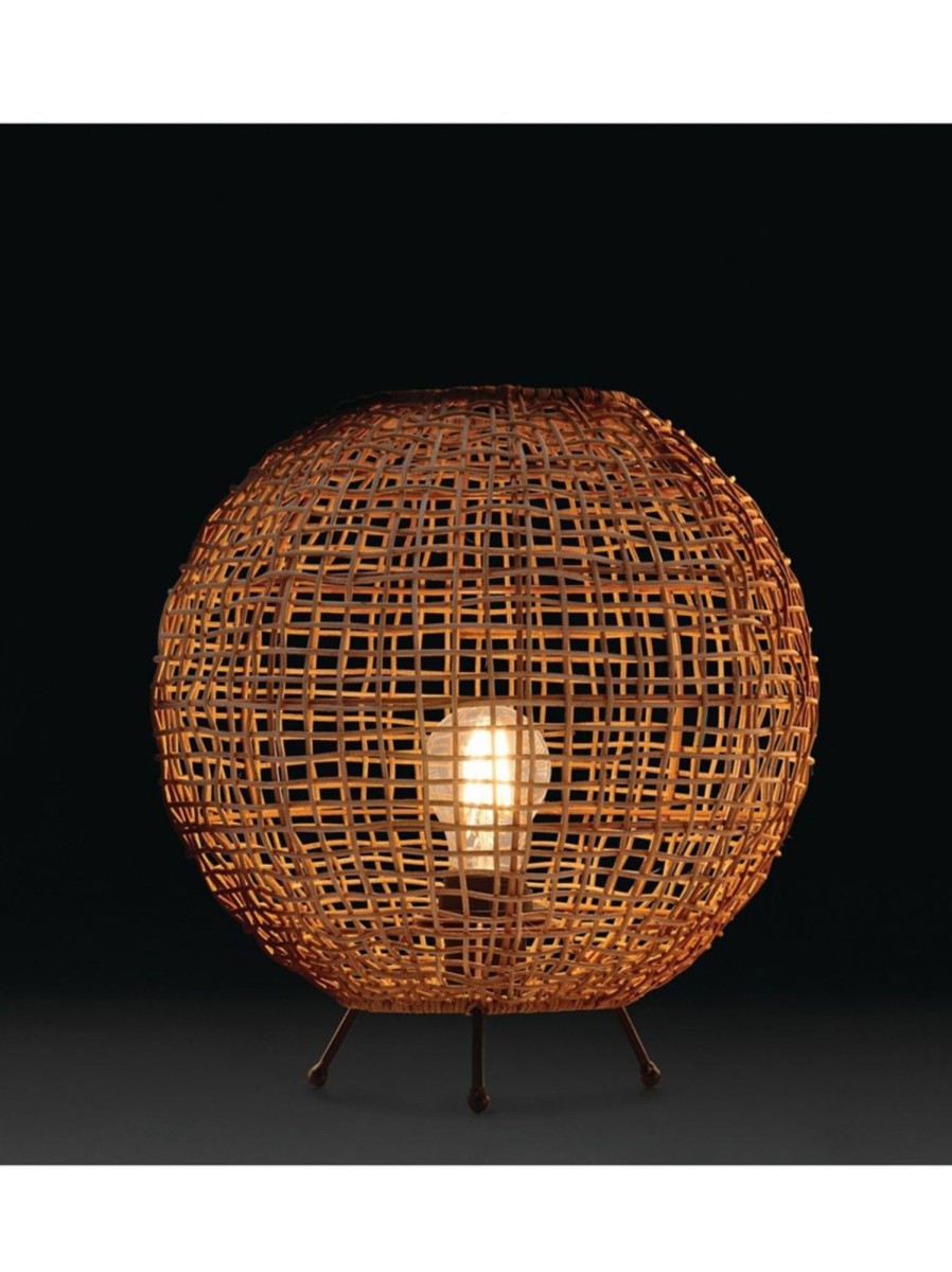 Home Living Anko Lighting | Round Rattan Table Lamp