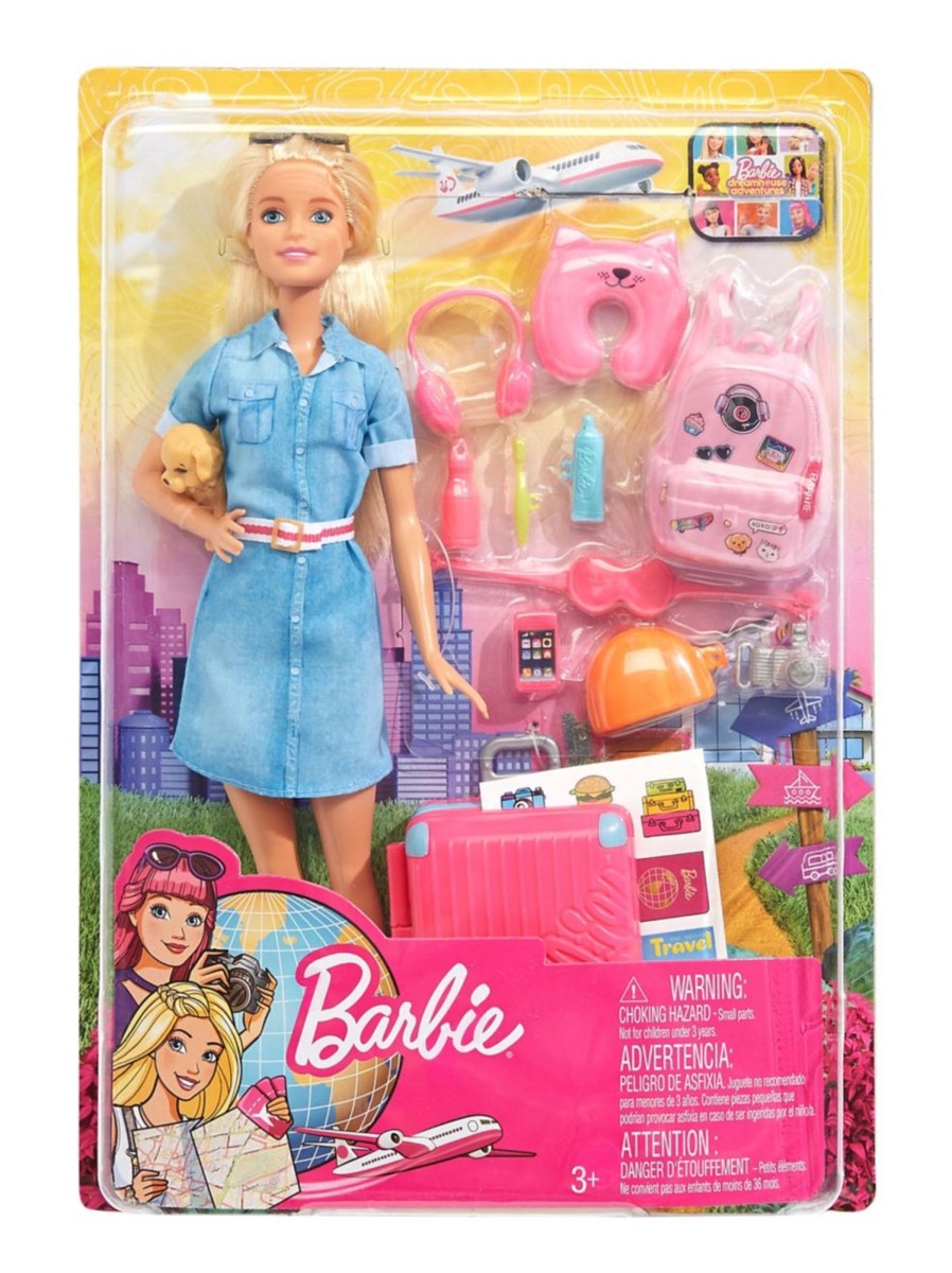 Toys Barbie Dolls & Doll Houses | Travel Doll Playset