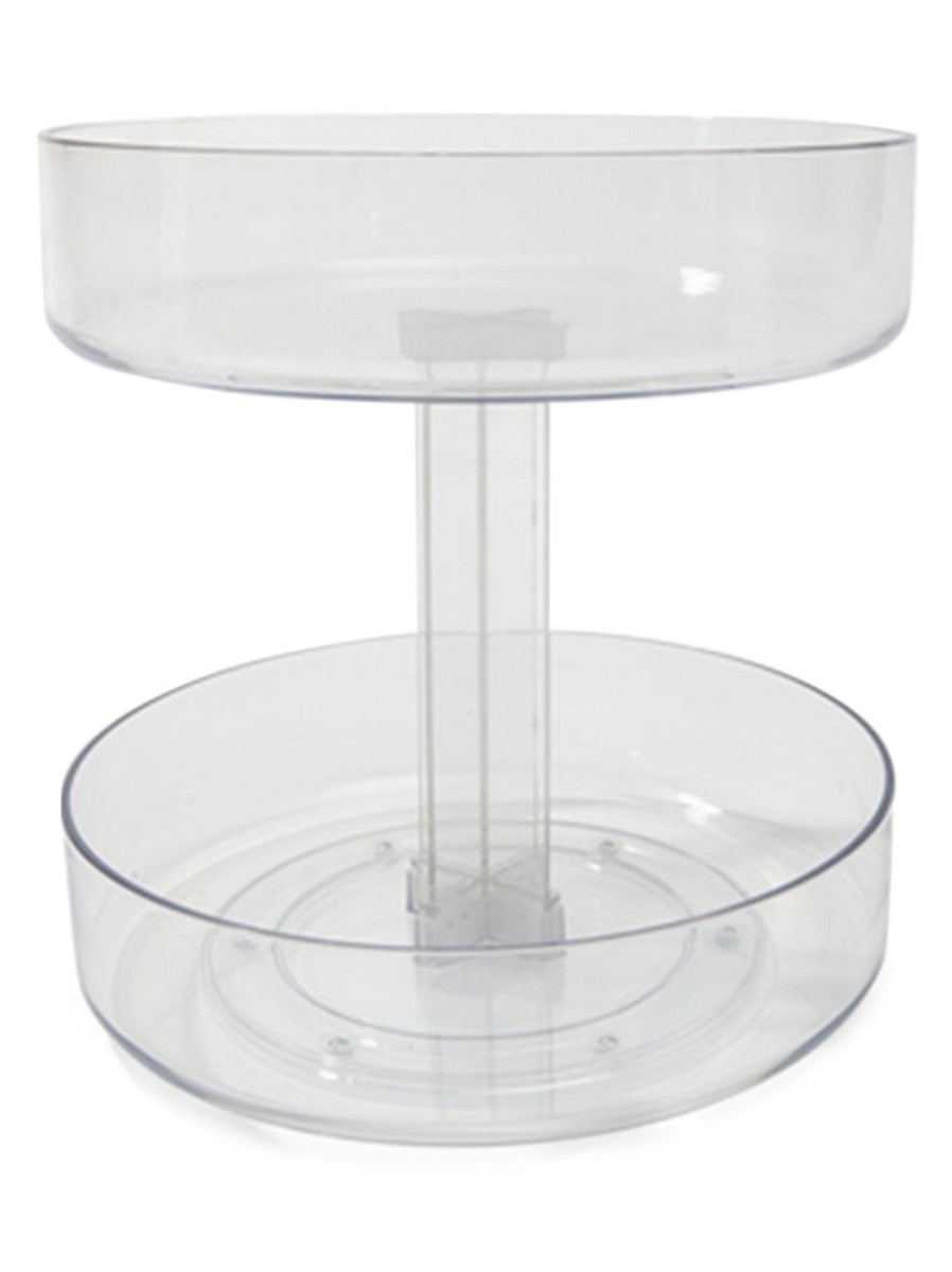 Home Living Anko Bathroom Storage & Accessories | 2-Tier Clear Round Turntable