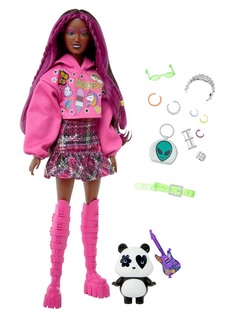 Toys Barbie Dolls & Doll Houses | Barbie® Extra Fashion Doll - Pink Hair Pop Punk