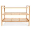 Home Living Anko Closet Storage | 3-Tier Stackable Bamboo Shoe Rack