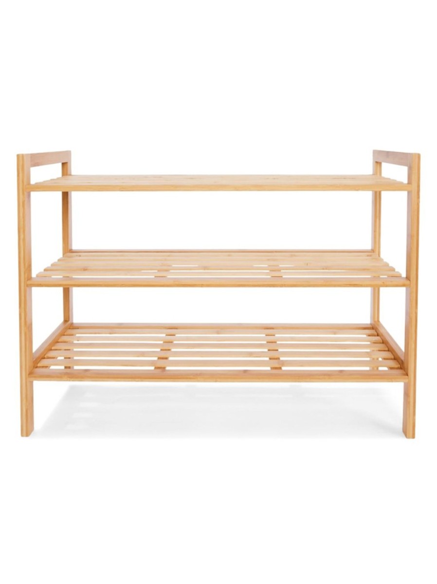 Home Living Anko Closet Storage | 3-Tier Stackable Bamboo Shoe Rack