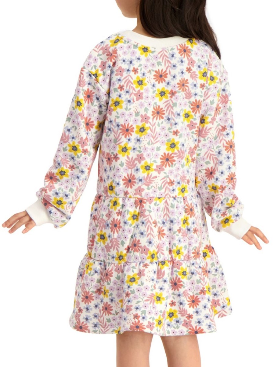 Kids & Baby Anko Toddler Girls | Little Girl'S Printed Fleece Dress