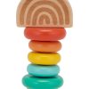 Toys Anko Infant & Toddler | Rainbow Wooden Ring Rattle