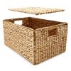 Home Living Anko Containers & Baskets | Large Hyacinth Foldable Rectangular Basket