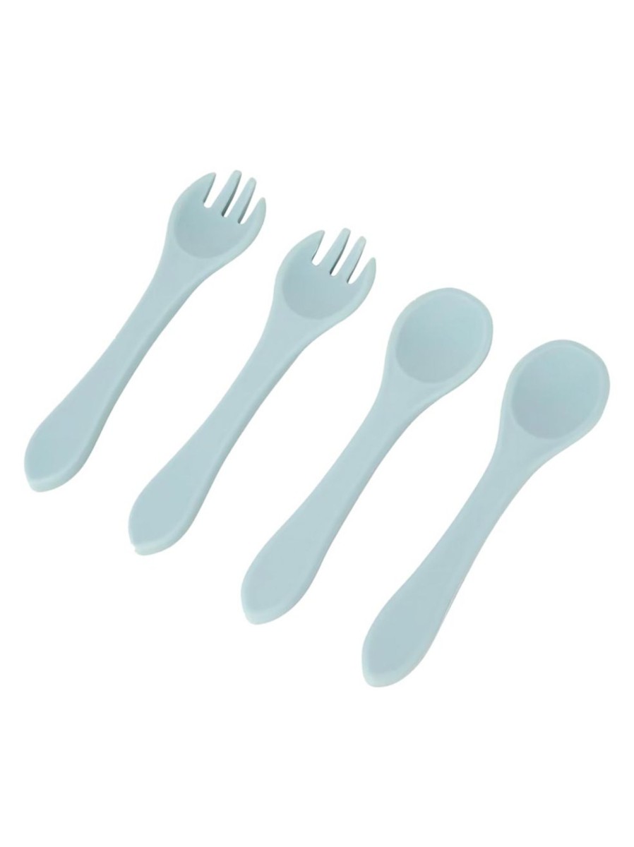 Kids & Baby Anko Nursing & Feeding | 4-Piece Silicone Spoon & Fork Set