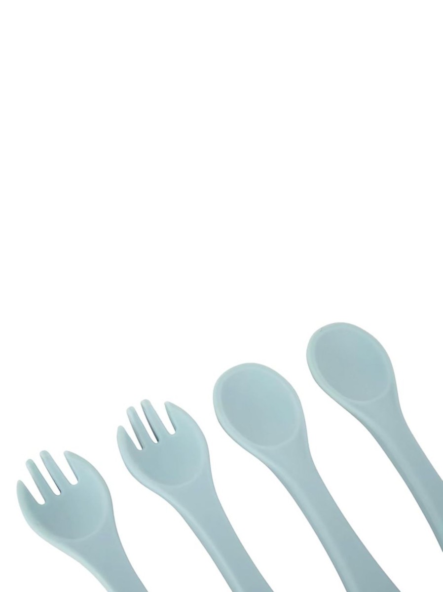 Kids & Baby Anko Nursing & Feeding | 4-Piece Silicone Spoon & Fork Set