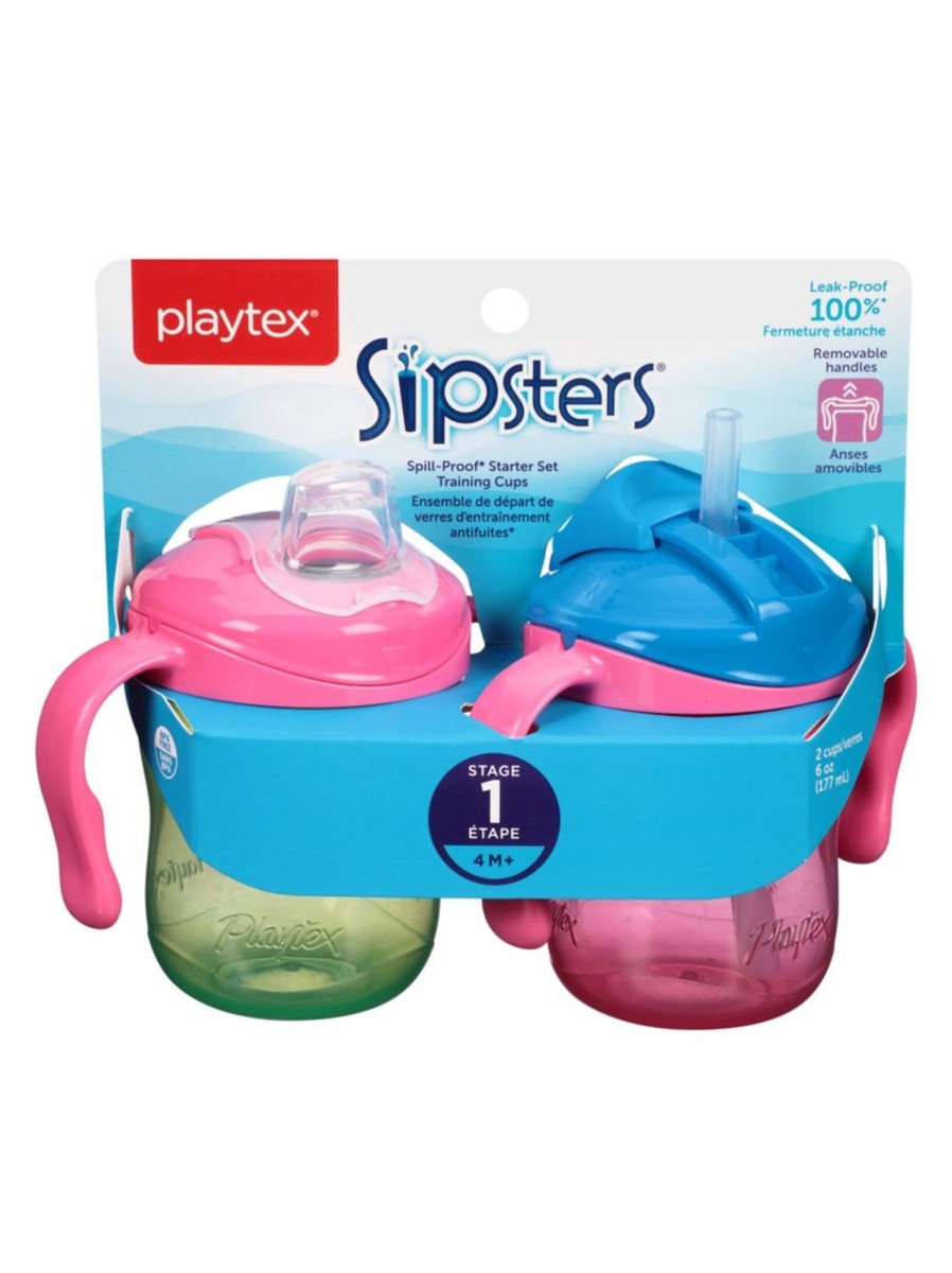 Kids & Baby Playtex Nursing & Feeding | Stage 1 Sipsters Starter Set Cups 2-Pack