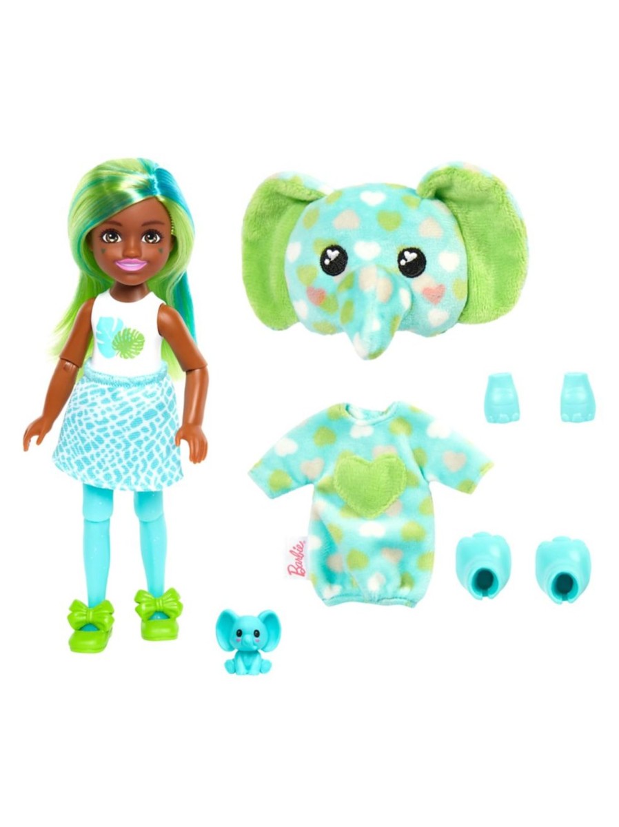 Toys Barbie Dolls & Doll Houses | Cutie Reveal Chelsea Doll Elephant Costume