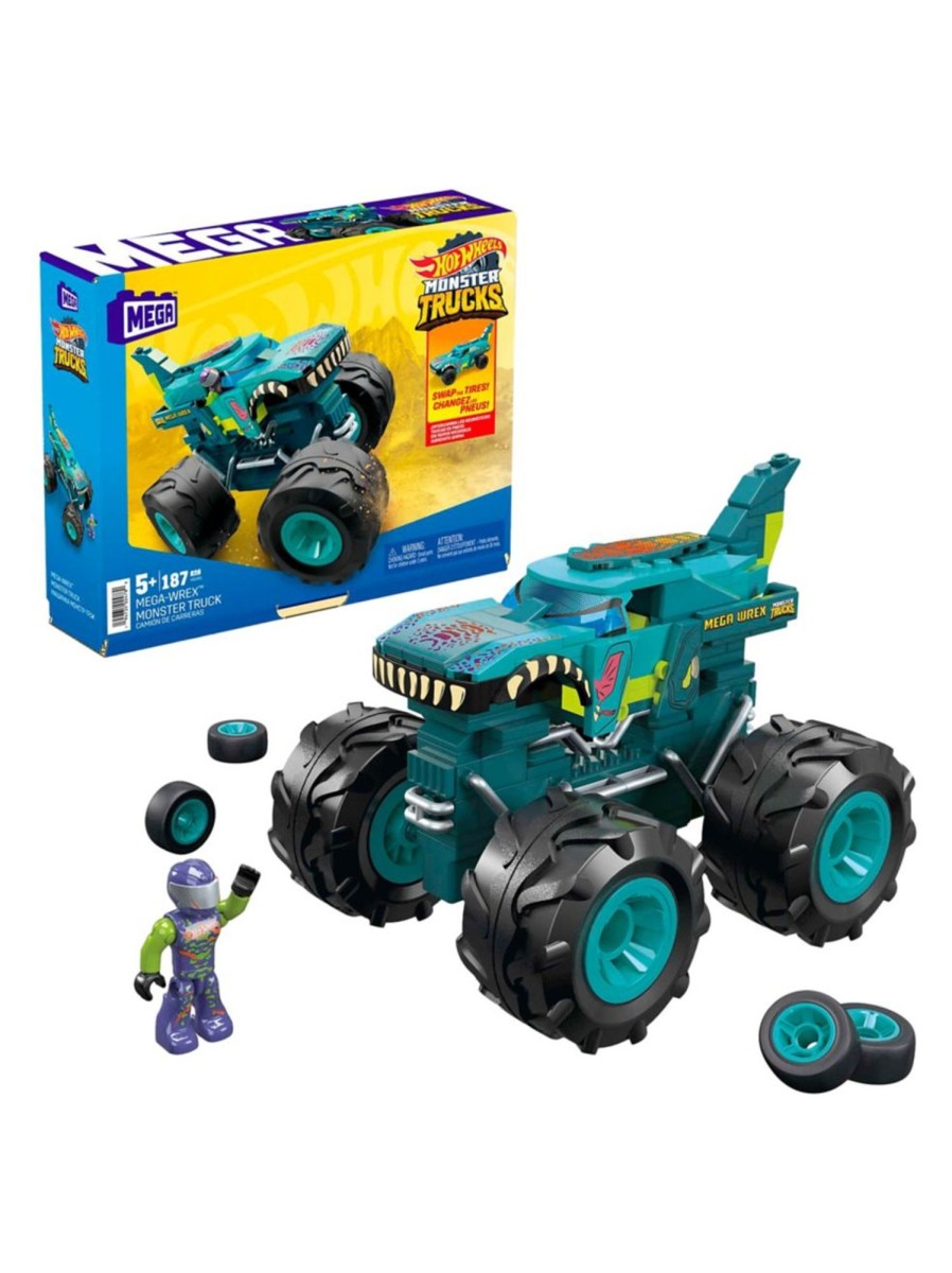 Toys Mega Construx Building Blocks & Sets | Hot Wheels Mega Wrex Monster Truck Toy