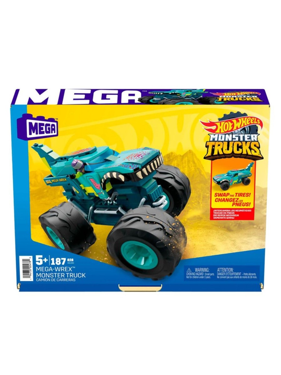 Toys Mega Construx Building Blocks & Sets | Hot Wheels Mega Wrex Monster Truck Toy