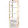 Home Living Anko Bathroom Storage & Accessories | Bamboo Frame 6-Tier Storage Unit