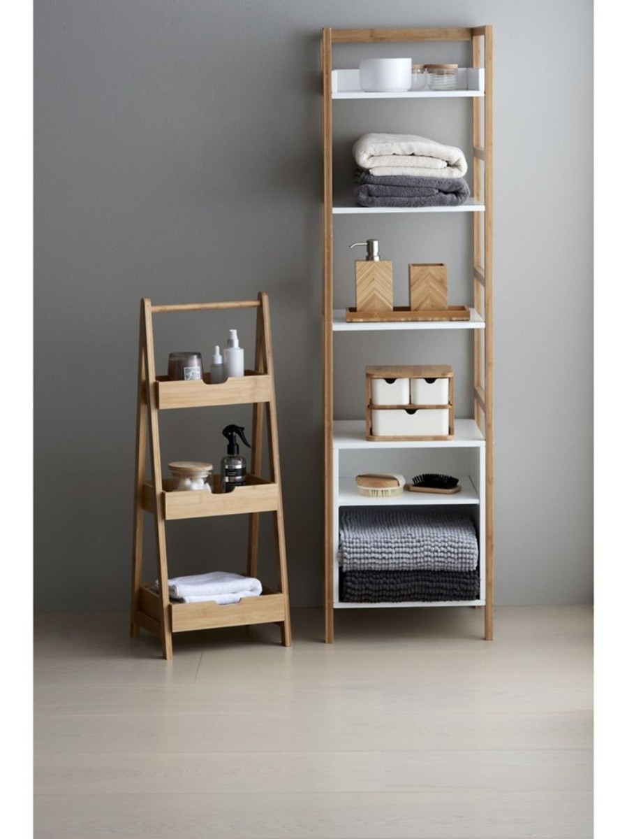 Home Living Anko Bathroom Storage & Accessories | Bamboo Frame 6-Tier Storage Unit