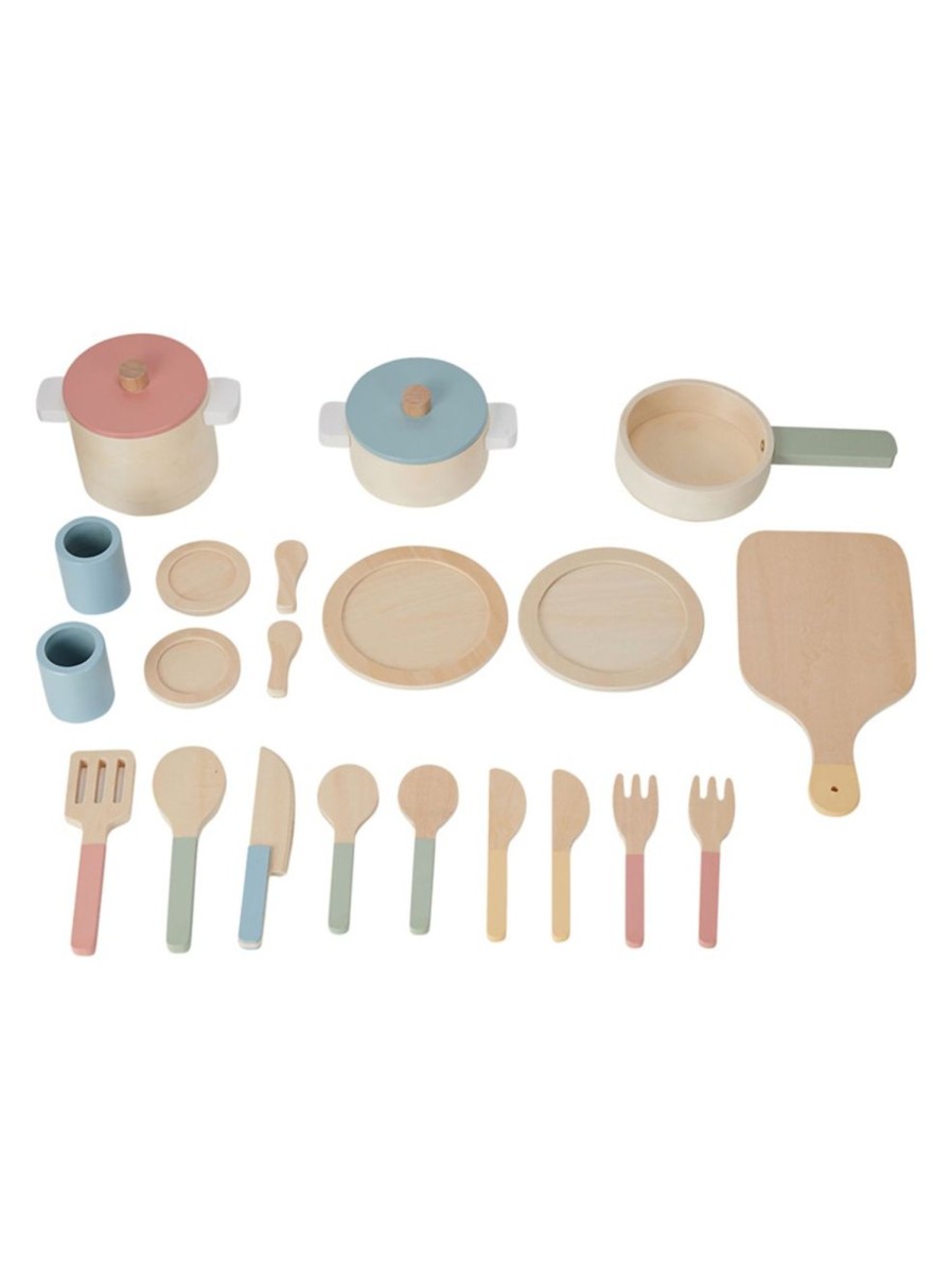 Toys Anko Pretend Play & Dress Up | 23-Piece Wooden Kitchen Accessories Set