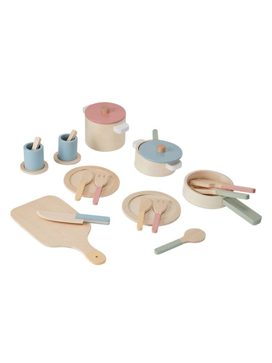 Toys Anko Pretend Play & Dress Up | 23-Piece Wooden Kitchen Accessories Set