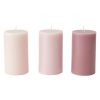 Wellness Anko Candles | 3-Pack Garden Rose Scented Pillar Candles