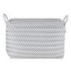 Home Living Anko Closet Storage | Striped Rectangle Basket With Handles