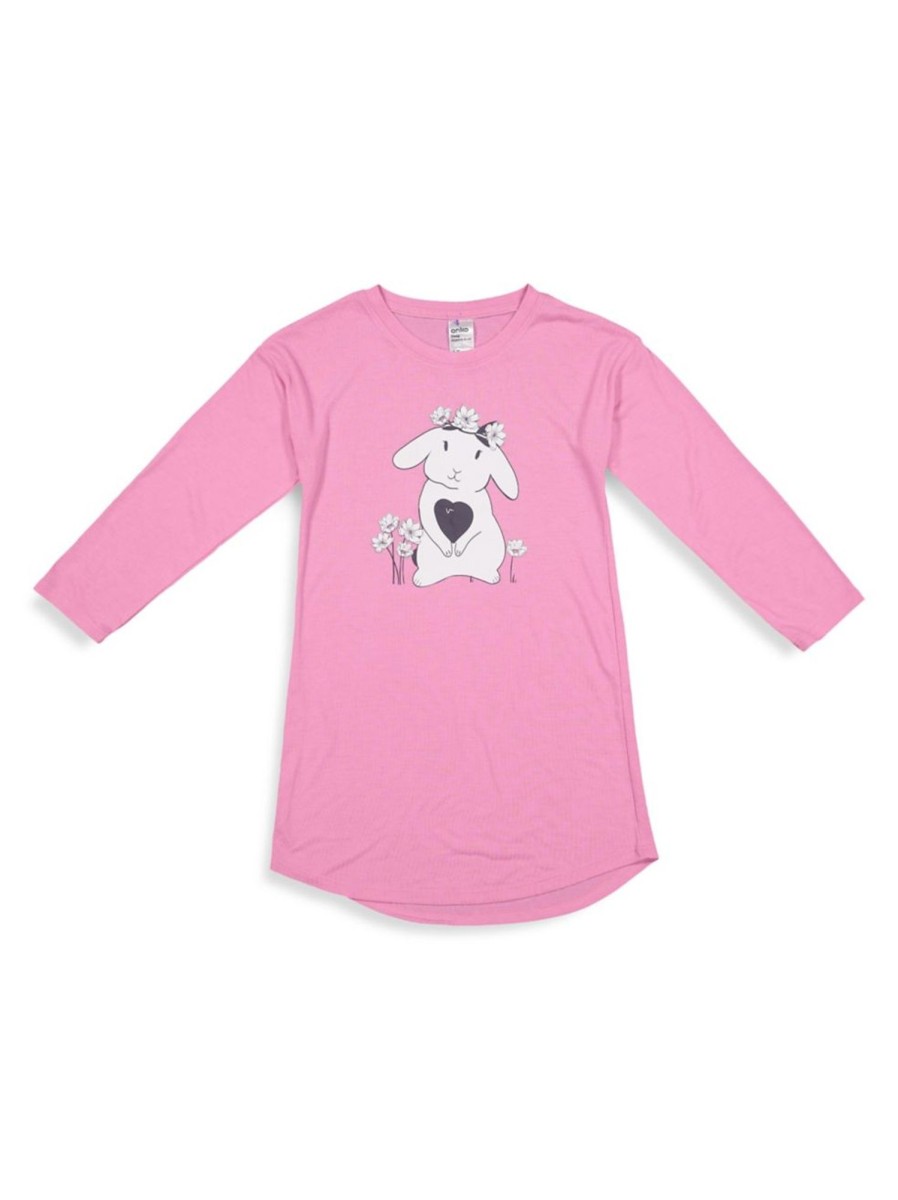 Kids & Baby Anko Toddler Girls | Little Girl'S Long-Sleeve Sleepshirt