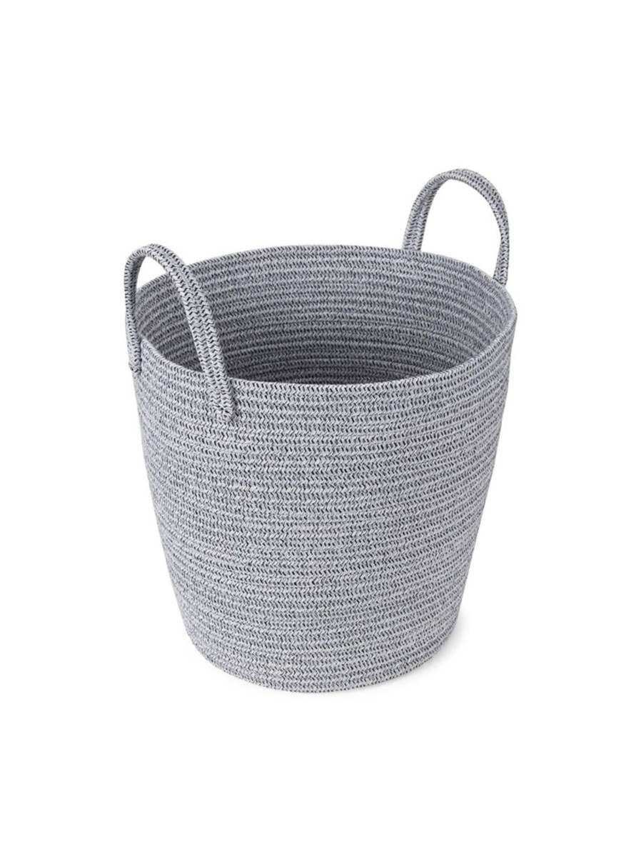 Home Living Anko Containers & Baskets | Large Round Rope Floor Basket With Handles