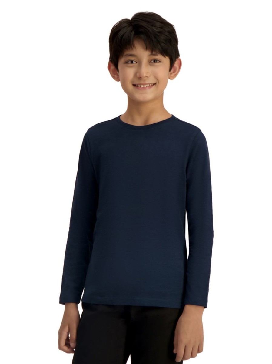 Kids & Baby Anko Boys | Kid'S Long-Sleeve Slub T-Shirt