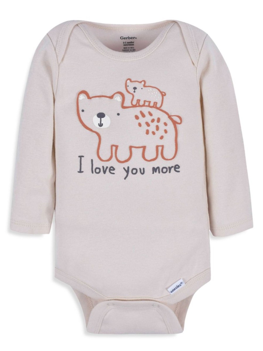 Kids & Baby Gerber | Baby'S 3-Pack Bear Onesies Bodysuits