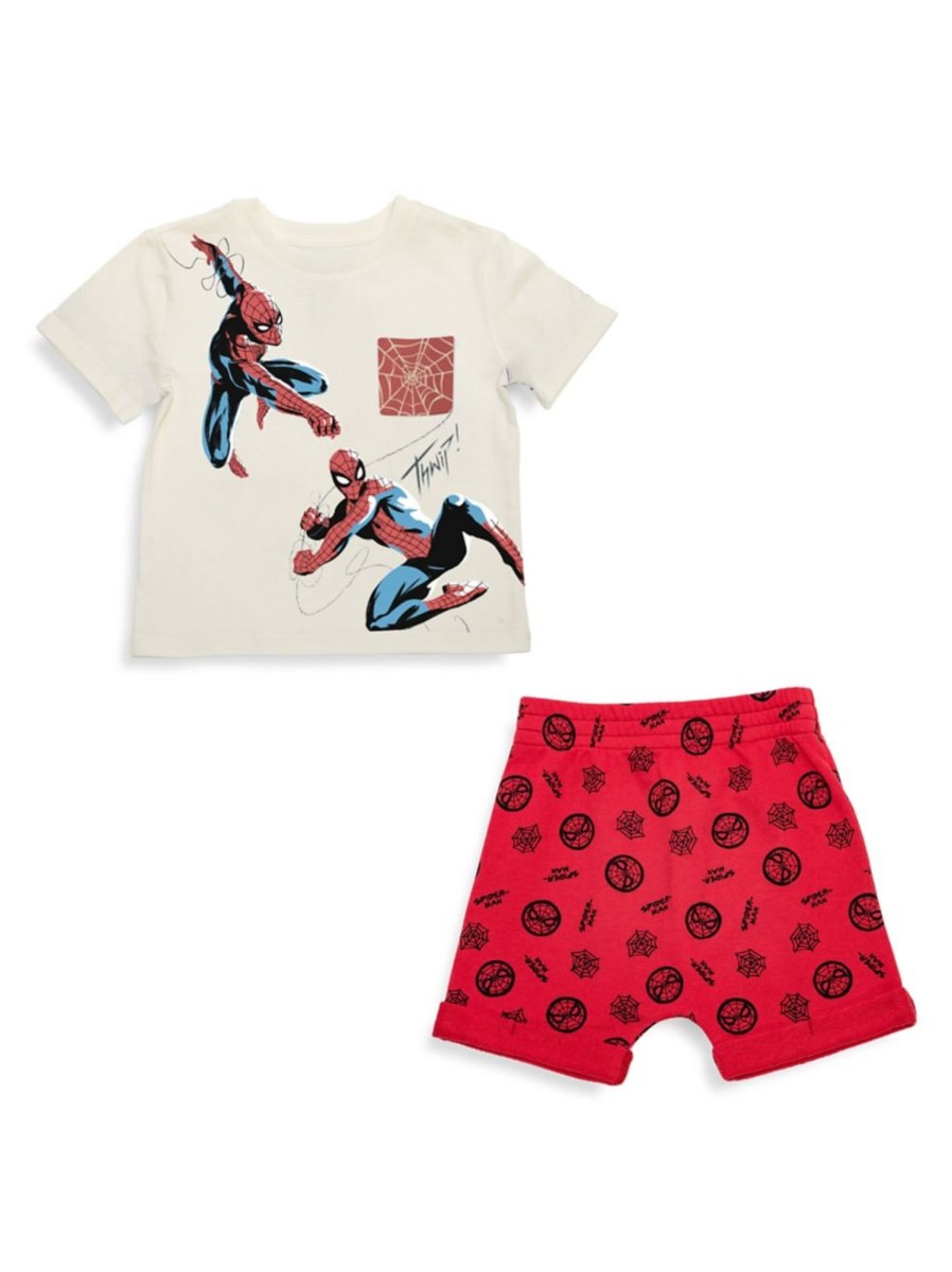 Kids & Baby Spider-Man | Little Kid'S 2-Piece Spider-Man Short Set