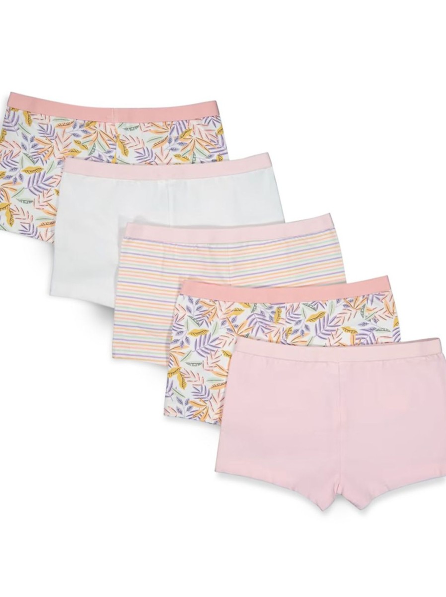 Kids & Baby Anko Underwear & Socks | Girl'S 5-Pack Boyshort Briefs