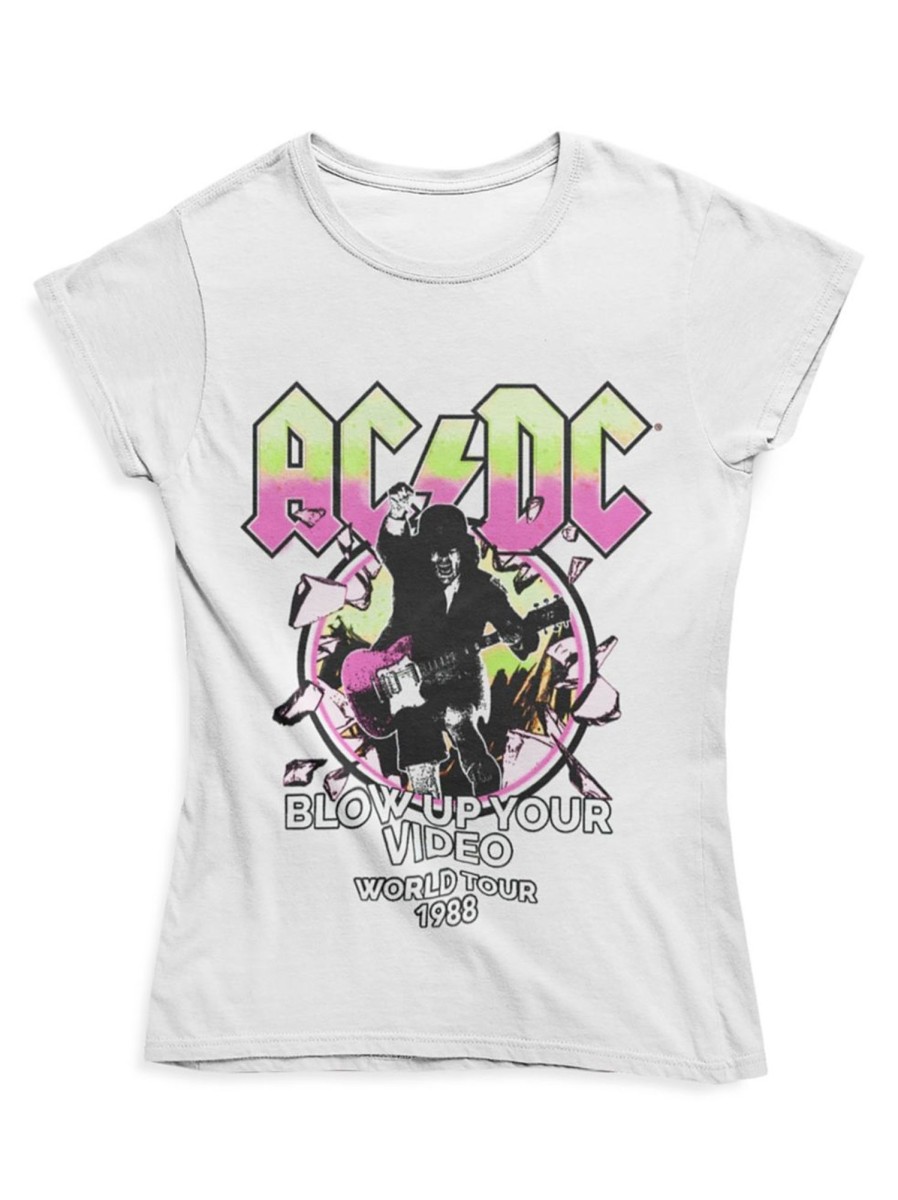 Kids & Baby AC DC | Girl'S Acdc Cap-Sleeve T-Shirt