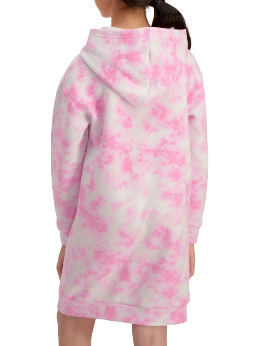 Kids & Baby Anko Girls | Girl'S Tie-Dye Hooded Sweatshirt Dress