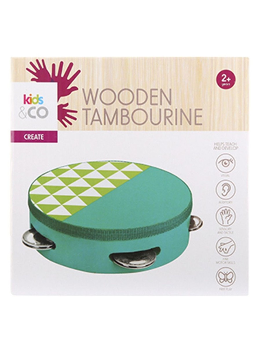 Toys Anko Infant & Toddler | Wooden Tambourine Toy - Green