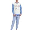 Kids & Baby Anko Girls | Girl'S 2-Piece Bunny Fleece Pyjama Set