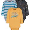 Kids & Baby Gerber | Baby'S 3-Pack Space Onesies Bodysuits