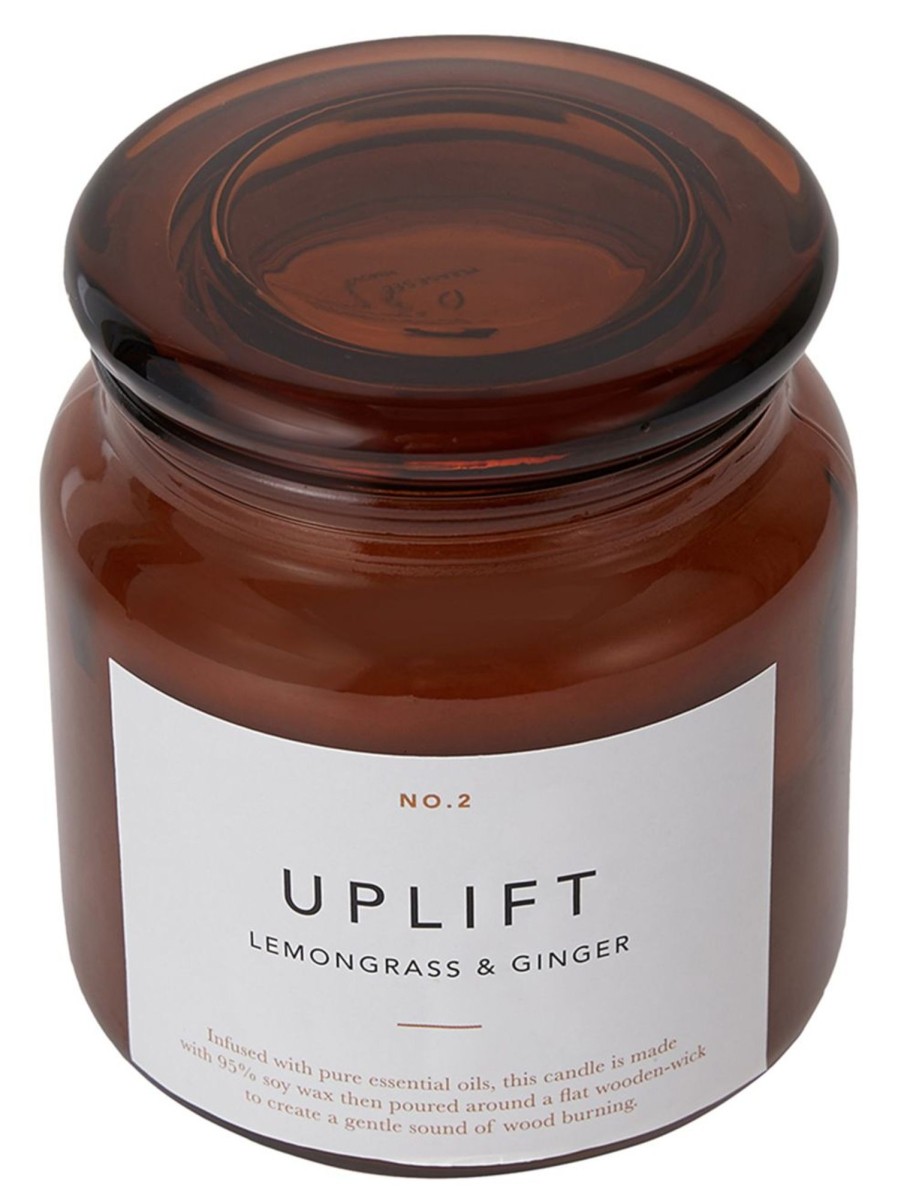 Wellness Anko Candles | Uplift Lemongrass And Ginger Soy Wax-Blend Scented Large Candle, 410G