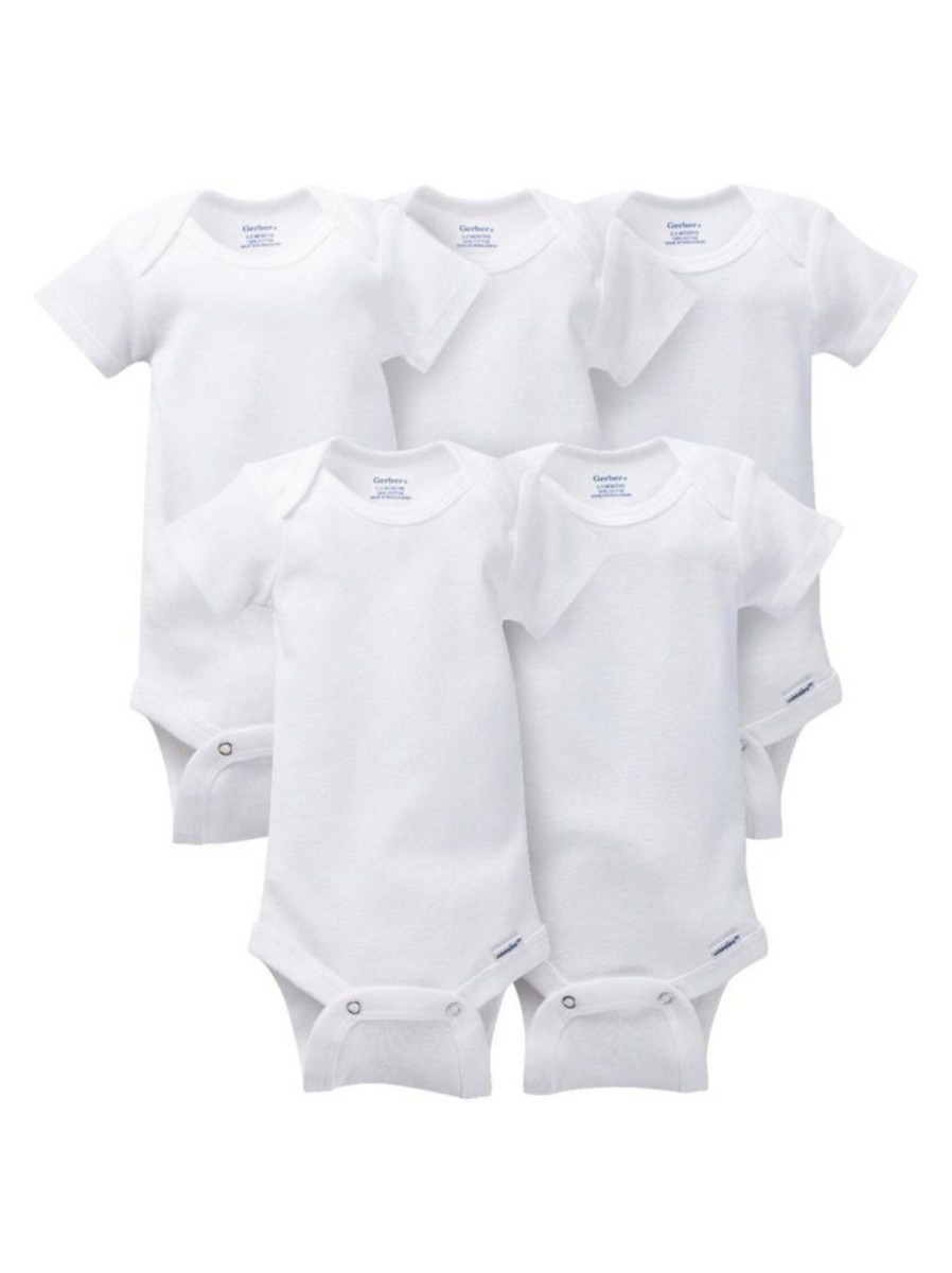 Kids & Baby Gerber | Baby'S 5-Pack Short-Sleeve Onesies Bodysuits