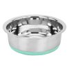 Pets Anko | Large Stainless Steel And Silicone Pet Bowl