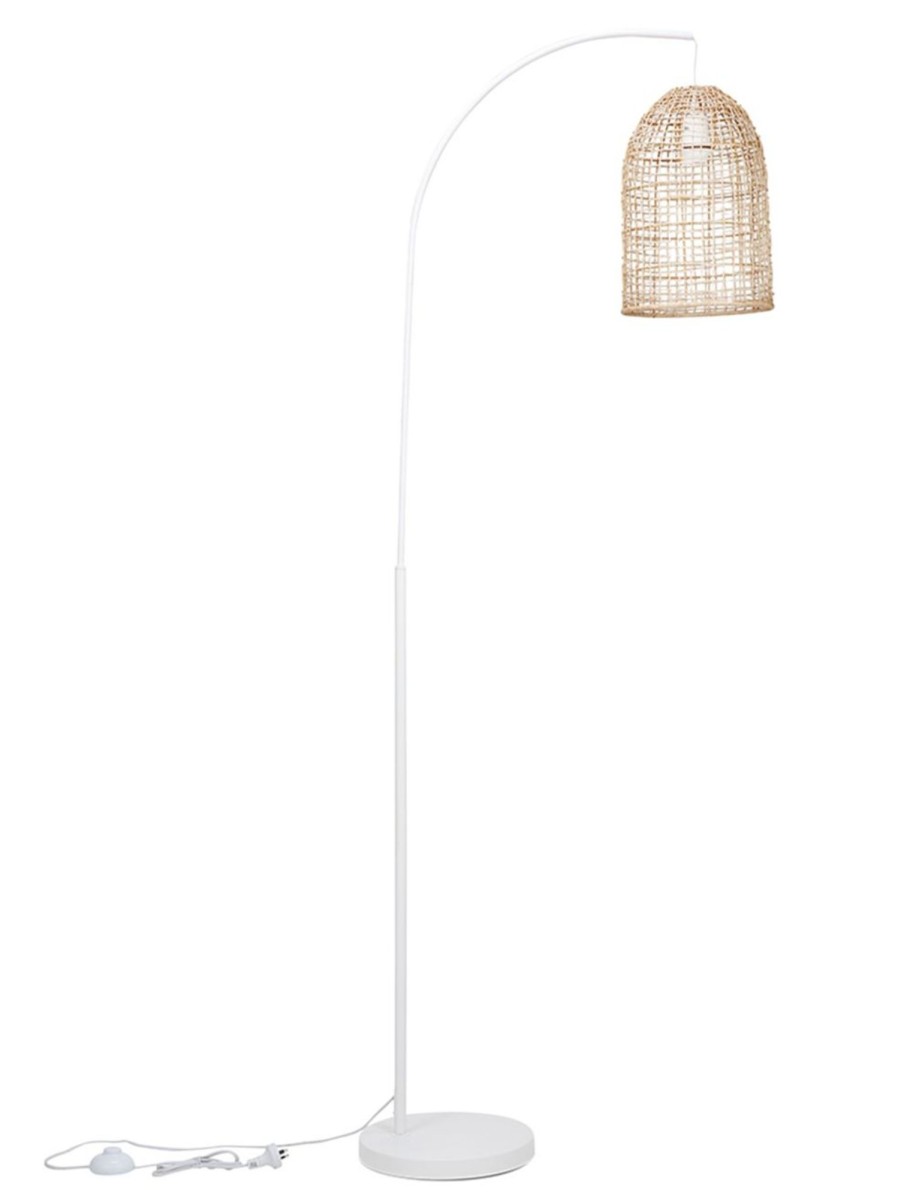 Home Living Anko Lighting | Rattan Shade Floor Lamp