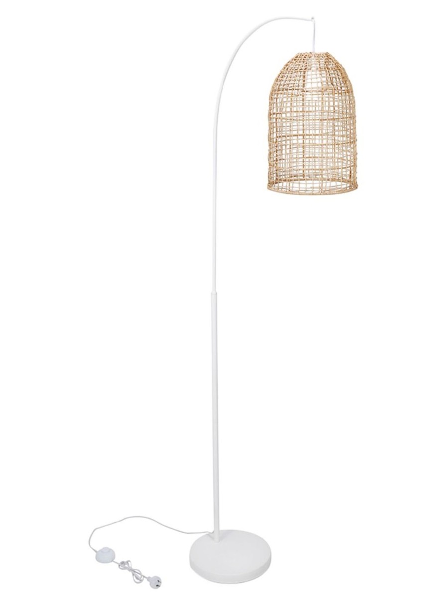 Home Living Anko Lighting | Rattan Shade Floor Lamp