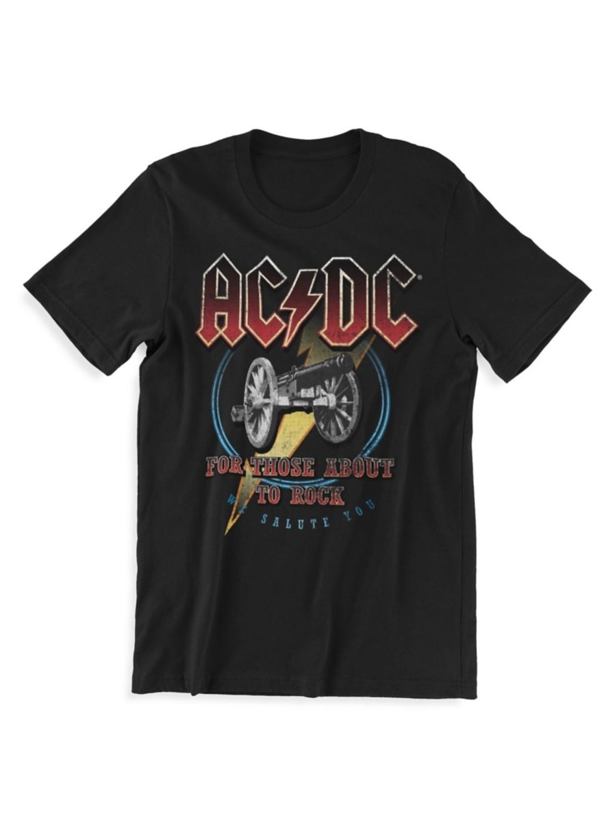 Men & Women AC DC Tops | Ac/Dc For Those About To Rock Graphic T-Shirt