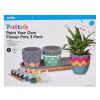 Toys Anko Arts & Crafts | 3-Piece Paint Your Own Flower Pots Kit