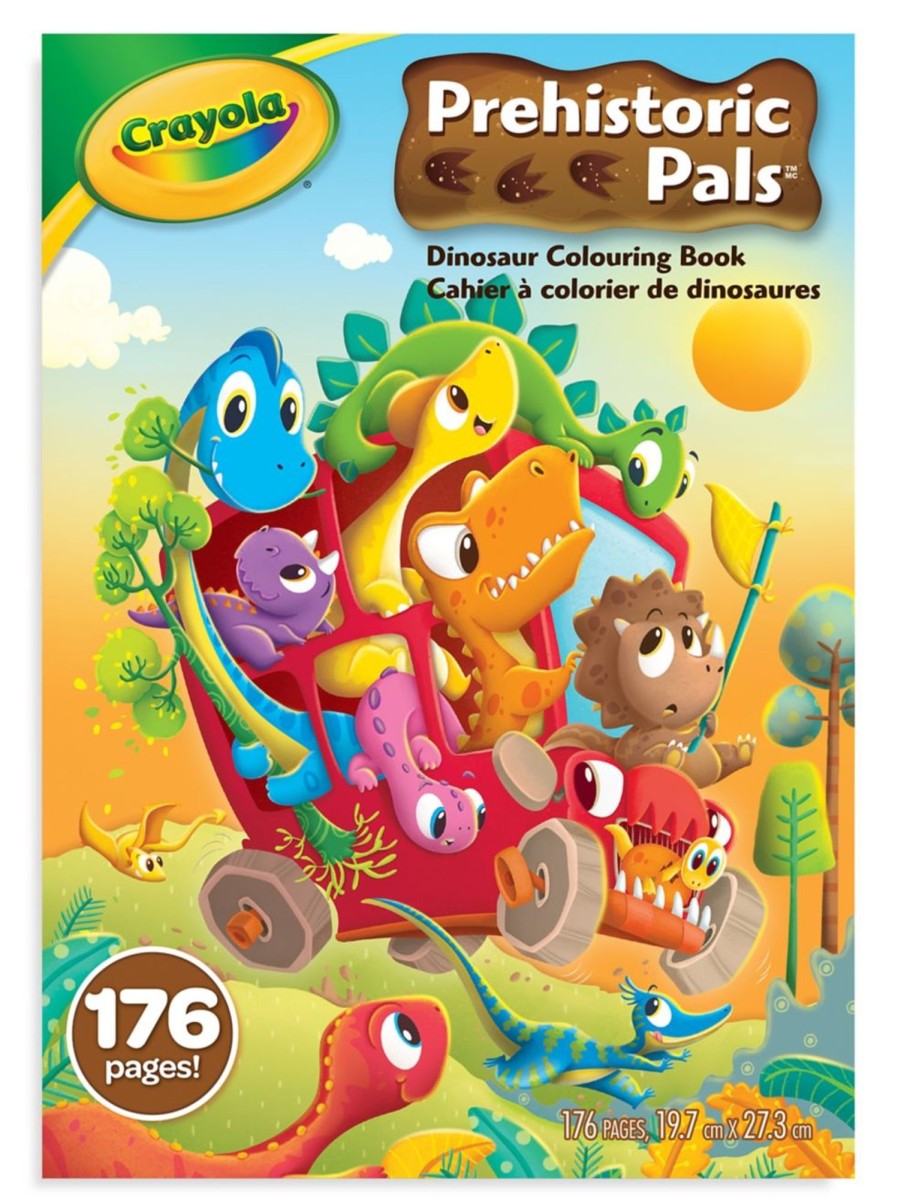 Toys Crayola Arts & Crafts | Prehistoric Pals 176-Page Colouring Book