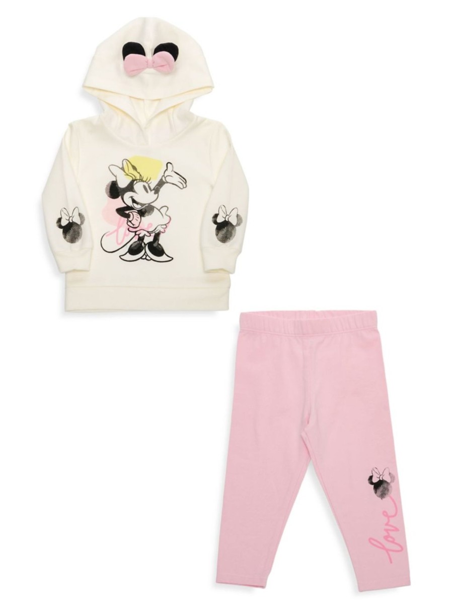 Kids & Baby Minnie Mouse | Baby'S Disney Love Mouse Hoodie & Pants 2-Piece Set