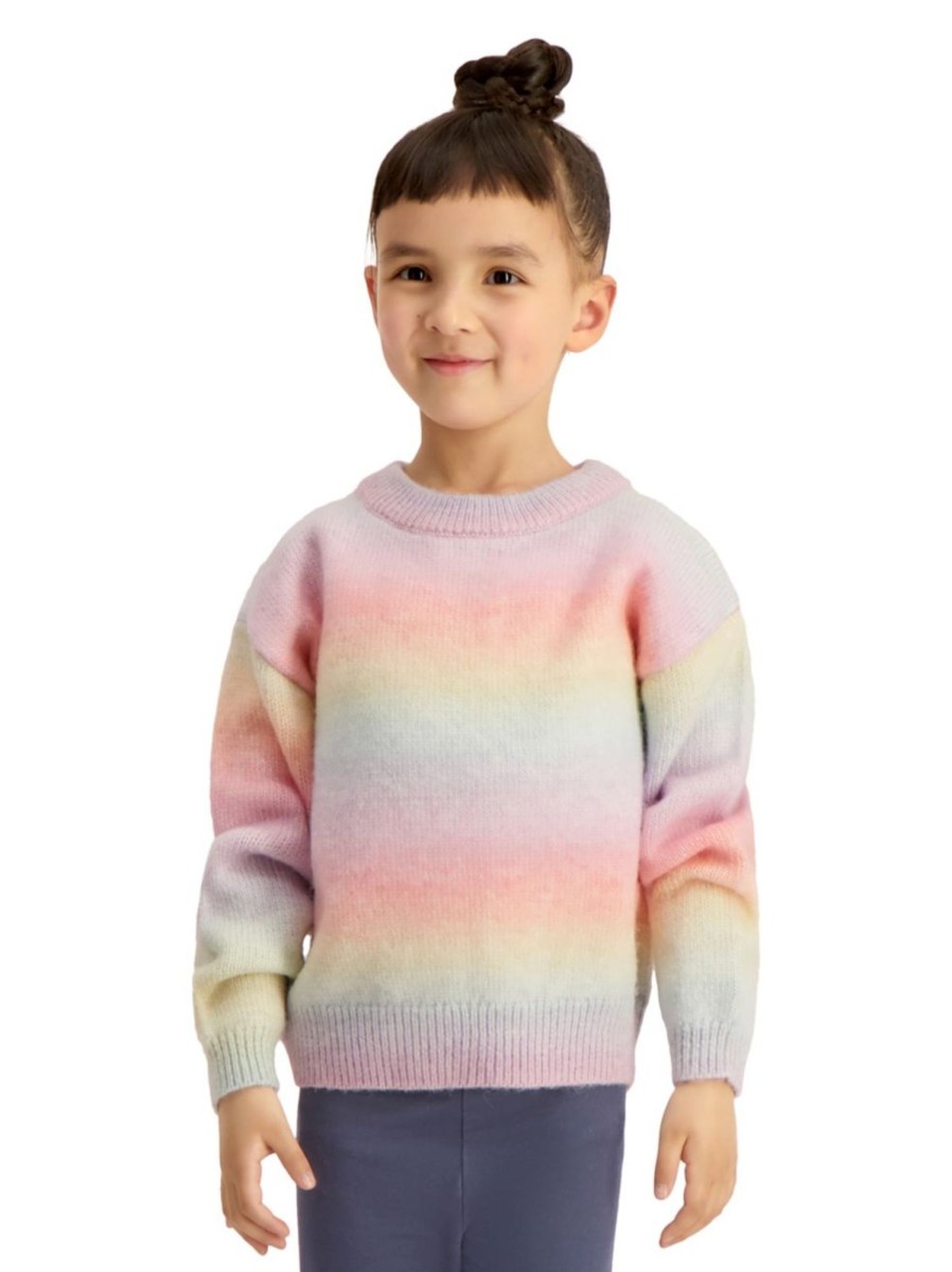 Kids & Baby Anko Toddler Girls | Little Girl'S Ombre Knit Sweater